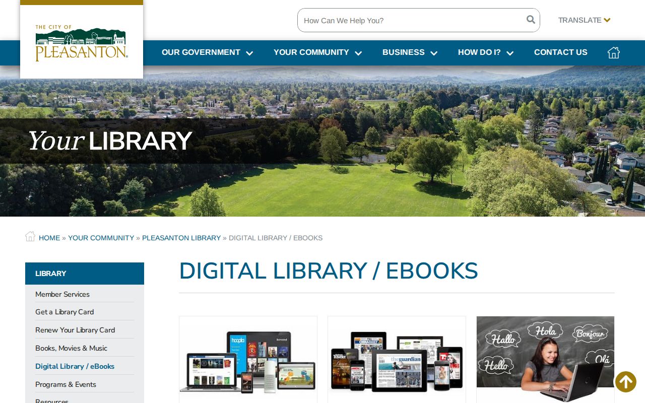 Pleasanton city directory digital library resources