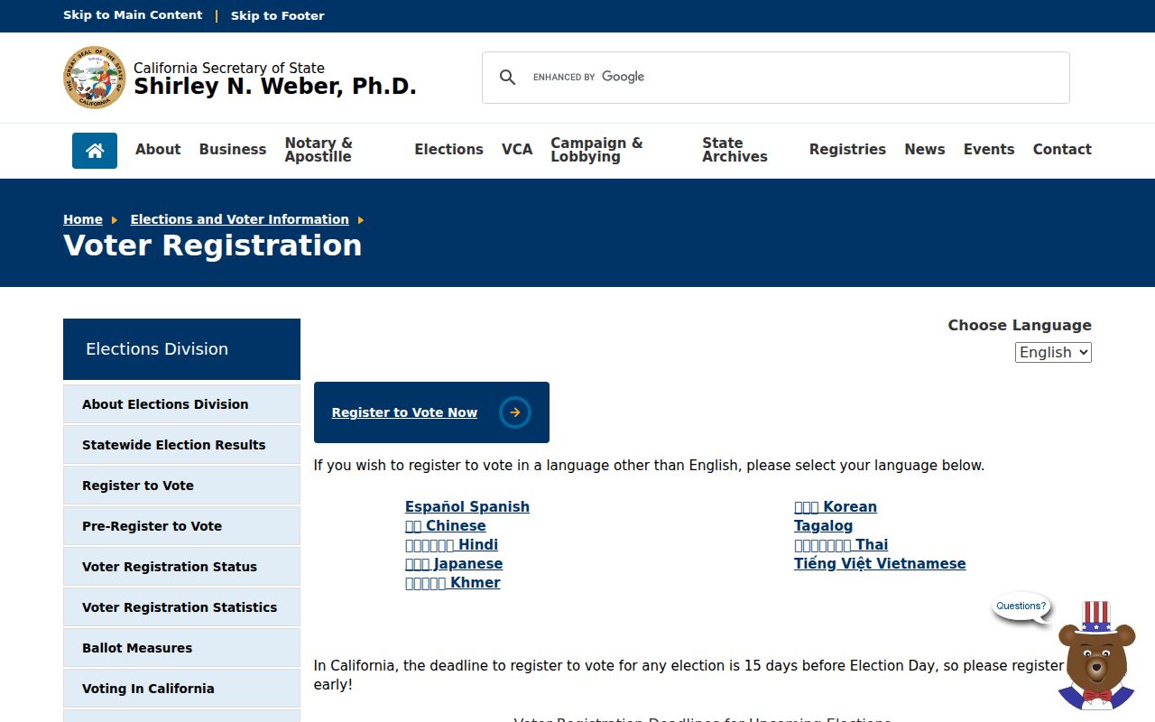 Pleasanton neighbors and California voter registration guidance